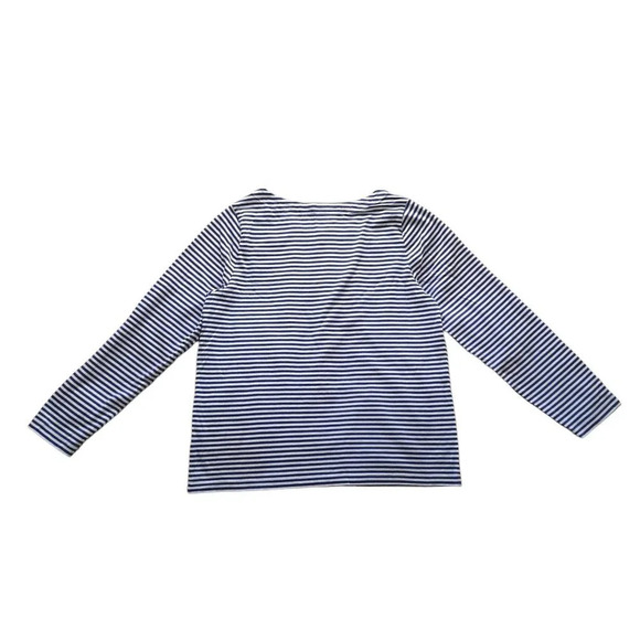 Brooks Brothers Kids Navy and White Stripped Long Sleeve in Size Large - Picture 2 of 6